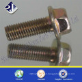 Main product flange bolt Zinc plated flange bolt Din6921 flange bolt